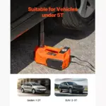 Electric 5-Ton Scissor Car Jack with Inflator & LED Light for SUV, Truck, Sedan 5 63180 311ed2