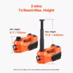 Electric 5-Ton Scissor Car Jack with Inflator & LED Light for SUV, Truck, Sedan 8 63180 972a32