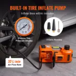 5-Ton Electric Car Jack with Hydraulic Lift & Tire Inflator for SUV Sedan Truck 6 63189 bf51b8
