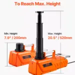 15-Ton Electric Scissor Car Jack with LED Light & Dual 12V Power 8 63250 418754