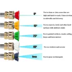 5-Piece Pressure Washer Nozzle Tips Set 1/4-Inch Quick Connect 6 63406 81eaca