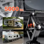 Heavy Duty RV Scissor Jacks Set of 4, 5000 lb Stabilizer & Leveling Jacks 4 63408 86170d