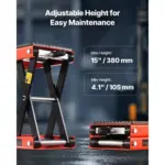 1200 lb Heavy-Duty Motorcycle Lift Scissor Jack with Wide Non-Slip Deck 4 63582 e19005