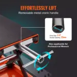 1100 lb Motorcycle Scissor Lift Jack with Dolly & Hand Crank 7 63599 48236a