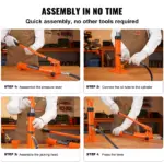 10 Ton Hydraulic Porta Power Auto Body Frame Repair Kit 6 63675 191cd0