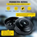 14-Piece Low-Profile Oil Filter Socket & Wrench Cap Set 7 63697 2870e7