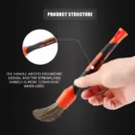 5-Material Car Detailing Brush Set with Elbow Adapter for Interior & Wheels 6 63733 2194cf
