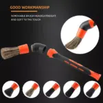 5-Material Car Detailing Brush Set with Elbow Adapter for Interior & Wheels 7 63733 6e8263