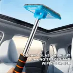 Car Windshield Cleaning Brush with Retractable Handle and Soft Wash Cloth 5 64311 7559a1
