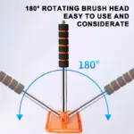 Car Windshield Cleaning Brush with Retractable Handle and Soft Wash Cloth 7 64311 c90001