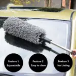Retractable Car Duster Brush with Telescopic Handle 6 64582 672750