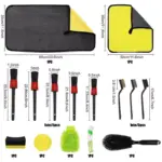 15-Piece Car Detailing Brush & Cleaning Kit for Interior and Exterior Care 8 64591 f6fc79