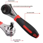 Adjustable 6-22mm Ratchet Wrench with Rust Protection & Universal Socket 6 64829 7a45da