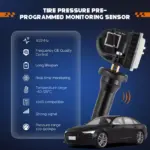 4PCS TPMS Tire Pressure Sensors 433MHz Compatible with Ford Vehicles 4 64982 0e259d