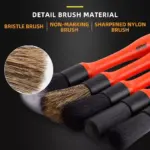 5-Pack Car Detailing Brush Set - Soft Mixed Hair Interior & Exterior Kit 4 65311 8ae06b