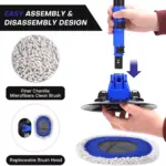 4-Section Telescopic Car Wash Brush with Long Handle & Chenille Cleaning Head 8 65398 6ea237