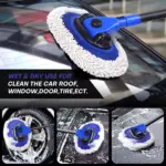 4-Section Telescopic Car Wash Brush with Long Handle & Chenille Cleaning Head 7 65398 962014