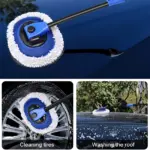 4-Section Telescopic Car Wash Brush with Long Handle & Chenille Cleaning Head 4 65398 96fd68