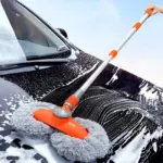 Telescopic Rotating Car Wash Mop with Double Brush Head & 360° Swivel Handle 4 65438 b17f48
