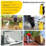 125Bar Electric High Pressure Washer with Adjustable Nozzle & Quick Connect Kit 8 65470 39ceac