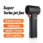 High-Speed Turbo Handheld Fan with LED Light – 1600G Thrust Power 4 65517 6a6fcb
