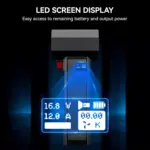 High-Speed Turbo Handheld Fan with LED Light – 1600G Thrust Power 8 65517 c64b4f