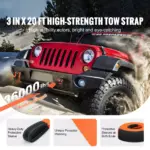 High-Strength Polyester Tow Strap Recovery Kit – 36,000 lbs Capacity 4 65611 bb6f36