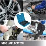 43PCS 1/2-Inch Drive Impact Socket Set with Deep & Standard Sockets + Extensions 5 65619 cfa45f