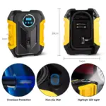 Tire Inflator with Digital Display and LED Light 7 65657 2d3d3d