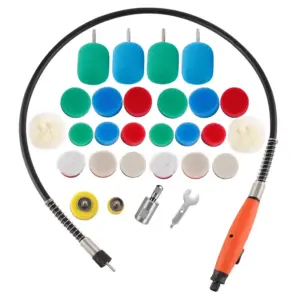 29pcs Mini Car Polishing Kit with Flexible Shaft for Detailing & Buffing