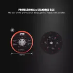 6" Multi-Hole Hook & Loop Sanding Backing Plate for Dual-Action Polishers 9 65903 ecd9e5