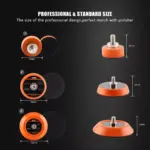 1" 2" 3" Hook & Loop Sanding Backing Pad for Dual Action Polishers 8 66046 bd4a06