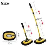 Telescopic Car Wash Mop with Curved Handle 9 66425 fcfd66