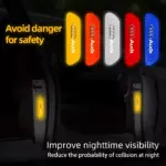 4PCS Reflective Car Door Warning Stickers – Safety Decals for Audi 5 66789 f28281