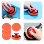8PCs Car Waxing & Polishing Sponge Kit with Handle – Perfect for Honda 7 66848 a10b23
