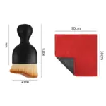 Mercedes-Benz Car Towel & Detailing Brush – Suede & Coral Fleece Cleaning Cloth 8 66951 b8e138