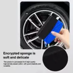 Car Wheel Polishing Sponge Brush with Cover for Tire Cleaning & Waxing, Subaru, Jeep, Lexus 5 67082 a0a5f5