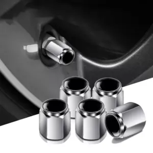 4PCS Metal Tire Valve Caps for Porsche 911, Macan, Cayenne