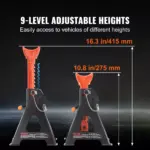 3 Ton Car Jack Stands - Double Locking, Adjustable Height for SUV, for Mazda, Volkswagen 6 67329 e5dac7