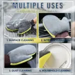 Premium Car Wash Microfiber Glove for Tesla, Ford, BMW 8 67482 a32275