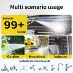 Telescopic Water Pipe & High-Pressure Nozzle Car Washing Tool Set - 10 to 30 Meter Extension Hose 5 67607 69e0ff