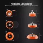 1" 2" 3" Car Polisher Backing Plate Sanding Backup Pad for Power Tools 6 67891 c10301