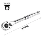 1/2" Drive 90-Tooth Quick-Release Reversible Ratchet Wrench 4 68024 f19f5f