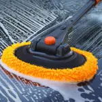 Adjustable Telescoping Car Wash Brush with Chenille Mop Head 7 68067 b30aef