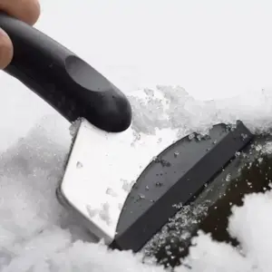 2Pcs Tesla Car Snow Remover & Ice Scraper Set