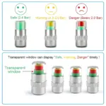 4-Piece Tesla Tire Pressure Indicator Valve Cap Sensor 5 68254 55276a
