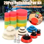 29Pcs Car Foam Drill Polishing Pad Kit for Tesla 4 68275 317bfc