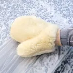 100% Pure Wool Double-Sided Car Wash Mitt for Tesla - Ultra-Soft, Scratch-Free & Highly Absorbent 4 68669 7316d1