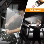 Portable COB Flashlight Torch USB Rechargeable LED Work Light with Magnetic Hook for Tesla 7 68811 540494