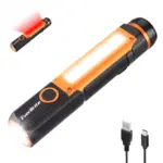 Portable COB Flashlight Torch USB Rechargeable LED Work Light with Magnetic Hook for Tesla 8 68811 f4c2cc
